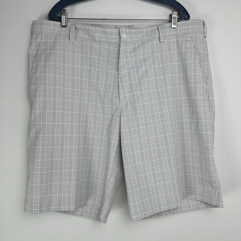 Nike Men's Golf Shorts Size‎ 40 White Gray Plaid Preppy
